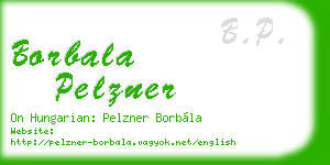 borbala pelzner business card